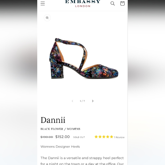 Embassy london women's block heels shoes - Picture 15 of 15